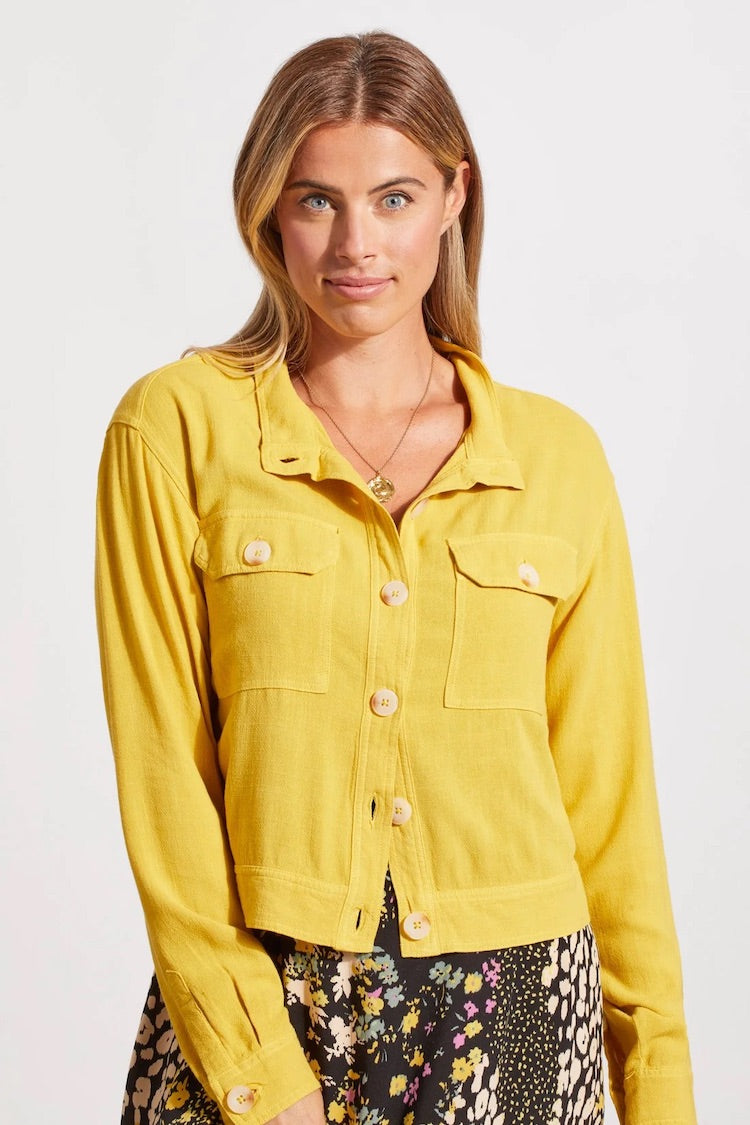 Crop Jacket With Pockets