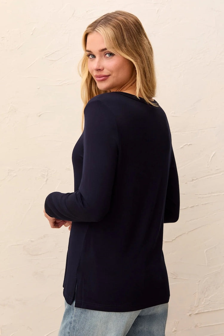 Tribal Long Sleeve Scoop Neck