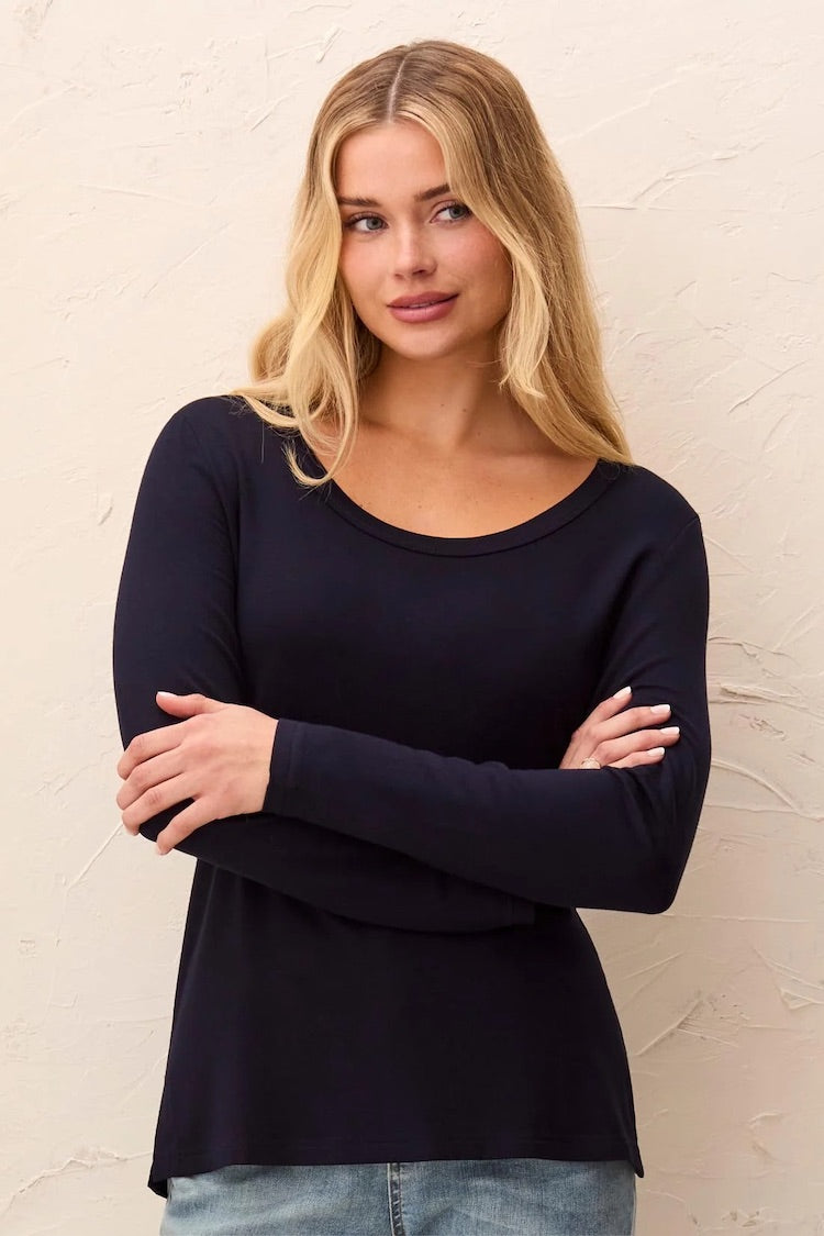 Tribal Long Sleeve Scoop Neck