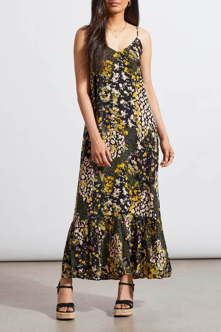 Ditsy Floral Print Maxi Dress