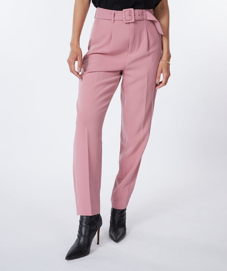 The EsQualo Belted Trouser has delightful features with its high waist, side pockets, faux back pockets and matching belt.  Combine these trousers with a blazer to complete your look.  Also a great casual choice to wear with a T-shirt and cardigan.The EsQualo Belted Trouser has delightful features with its high waist, side pockets, faux back pockets and matching belt.  Combine these trousers with a blazer to complete your look.  Also a great casual choice to wear with a T-shirt and cardigan.