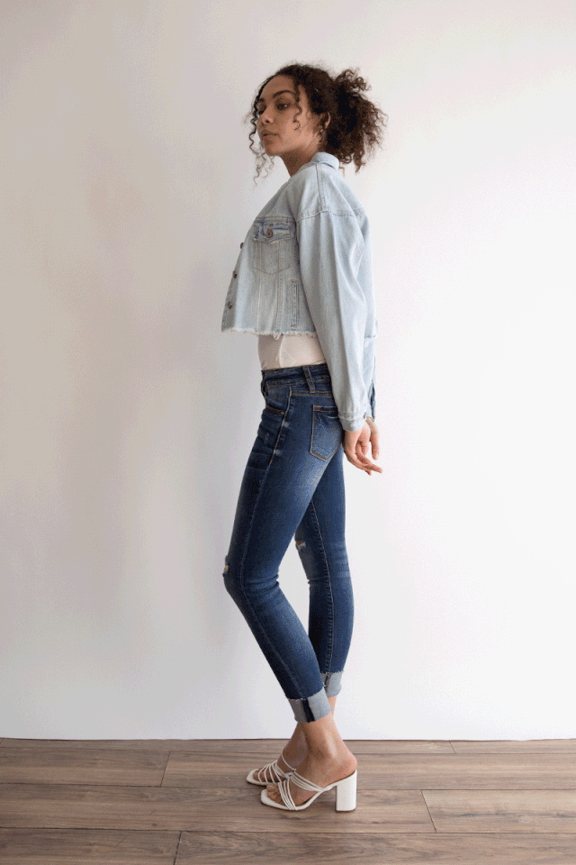 Stella Low Rise Ankle Skinny Jeans