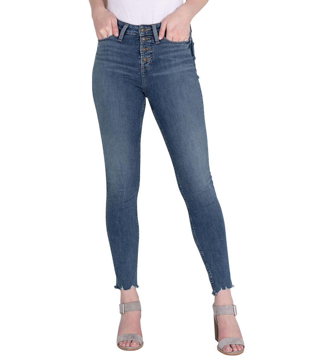 Silver High Note Skinny Jeans