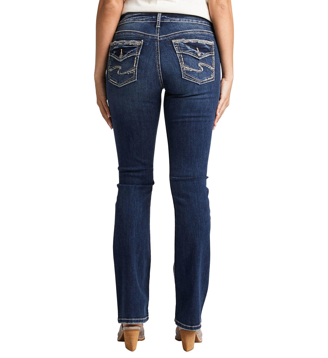 Silver Avery Slim Boot Jeans   Boasting a contemporary silhouette, Silver Avery Slim Boot Jeans provide an innovative high-rise, slim boot cut for an elegant modern look. Their Power Stretch Indigo Denim ensures a comfortable, curvaceous fit for all ladies.