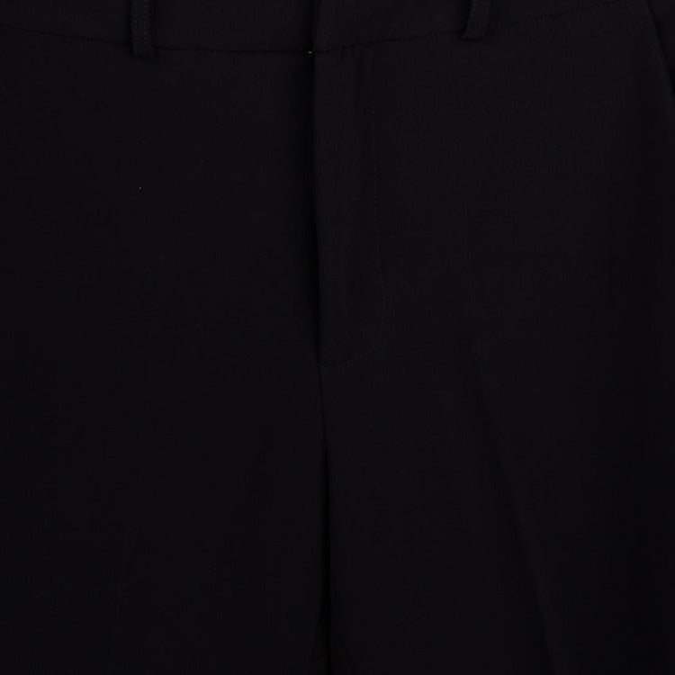 Esqualo Trousers  A classic pair of black dress pants is a style staple for any Fashionista! These Esqualo Trousers come in a classic slim cut, mid rise, and feature a hook and zipper front closure, angled front pockets, and a micro-slit at the ankle to show off your shoes.