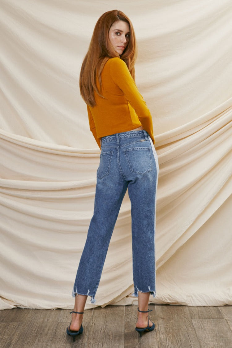 Erin High Rise Slim Straight Jeans