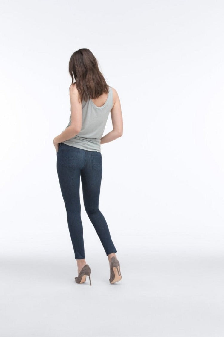 AG Perfect Ankle Legging  Style: KTL1389  Introducing the AG Perfect Ankle Legging! These fashionable jeggings are the perfect plus-one for your day-to-night plans - contouring and flattering your body from hip to hem. Crafted from Knit Luxe Denim, these leggings feel unbelievably soft and silky, combining the look of traditional denim with the cozy construction of your favorite knit! Lightweight, eco-friendly and true to size, you'll be turning heads in no time!
